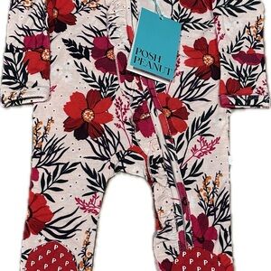 0-3 Posh Peanut Chloe Ruffled Footie